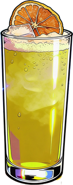 Cash Heist Apple cocktail illustration