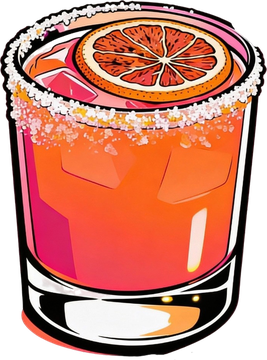 Tequi-La-La Margarita cocktail illustration