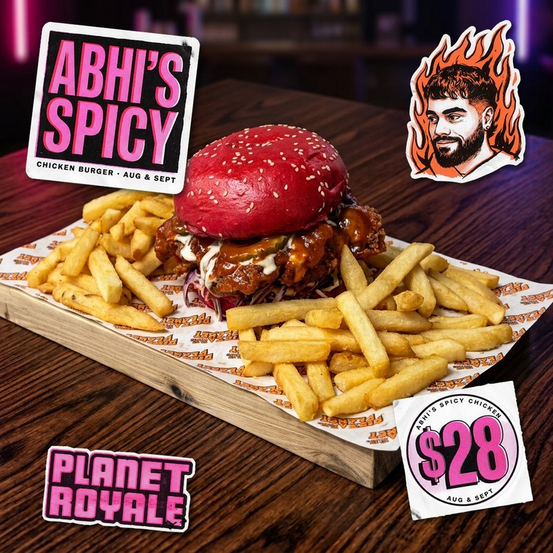 Abhi's Spicy Chicken Burger