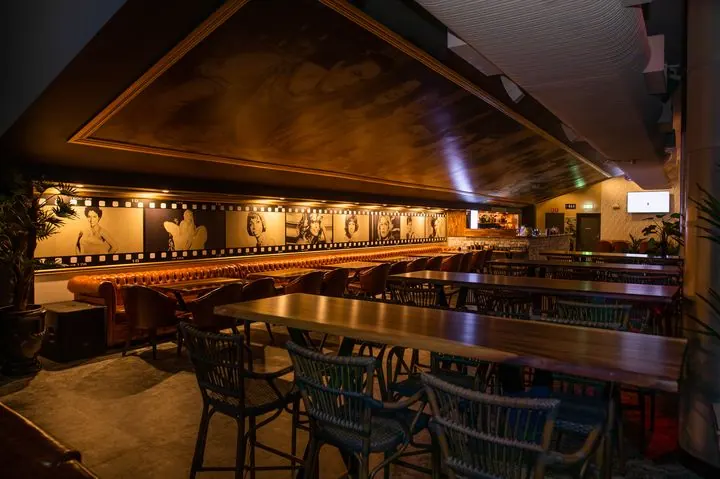 The bar at Major Tom's